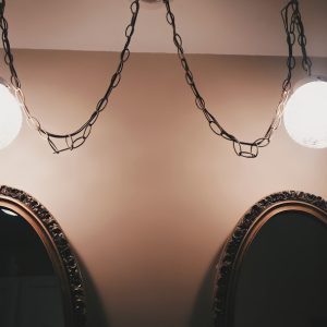 Photo bathroom wall lamp