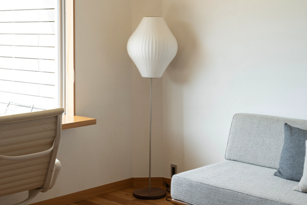 Elegant Illumination: Living Room Classic Striped Silk Floor Lamp Elegant Illumination: Living Room Classic Striped Silk Floor Lamp