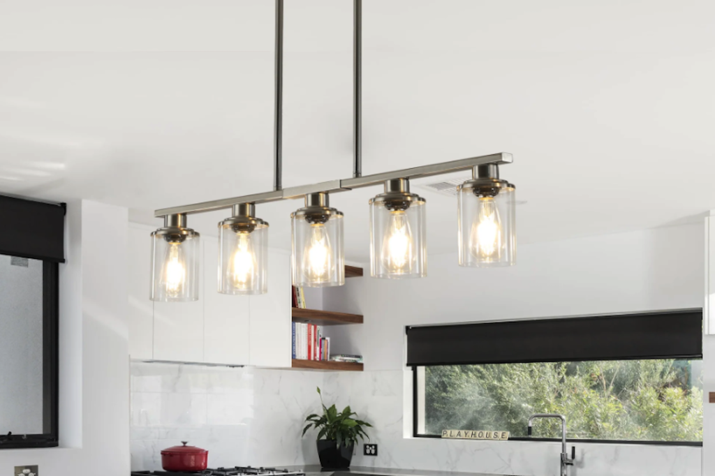 Modern Elegance: Contemporary Brushed Nickel Kitchen Pendant Modern Elegance: Contemporary Brushed Nickel Kitchen Pendant
