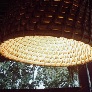 Photo bamboo ceiling lamp