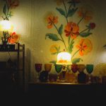 Photo stained glass table lamp