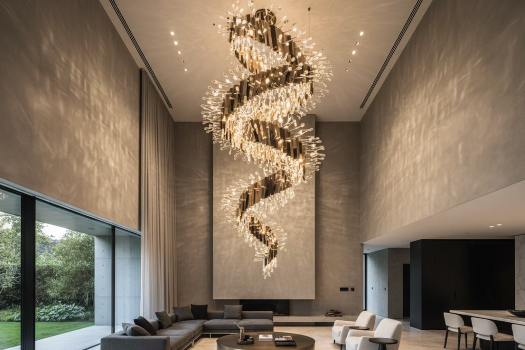 Maximize Your Space with a High Ceiling Adjustable Arm Tiered Chandelier Maximize Your Space with a High Ceiling Adjustable Arm Tiered Chandelier